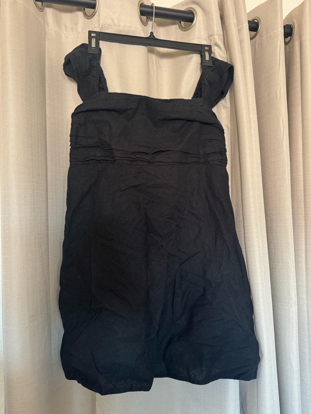 Abercrombie & Fitch Black Square-Neck Mini Dress